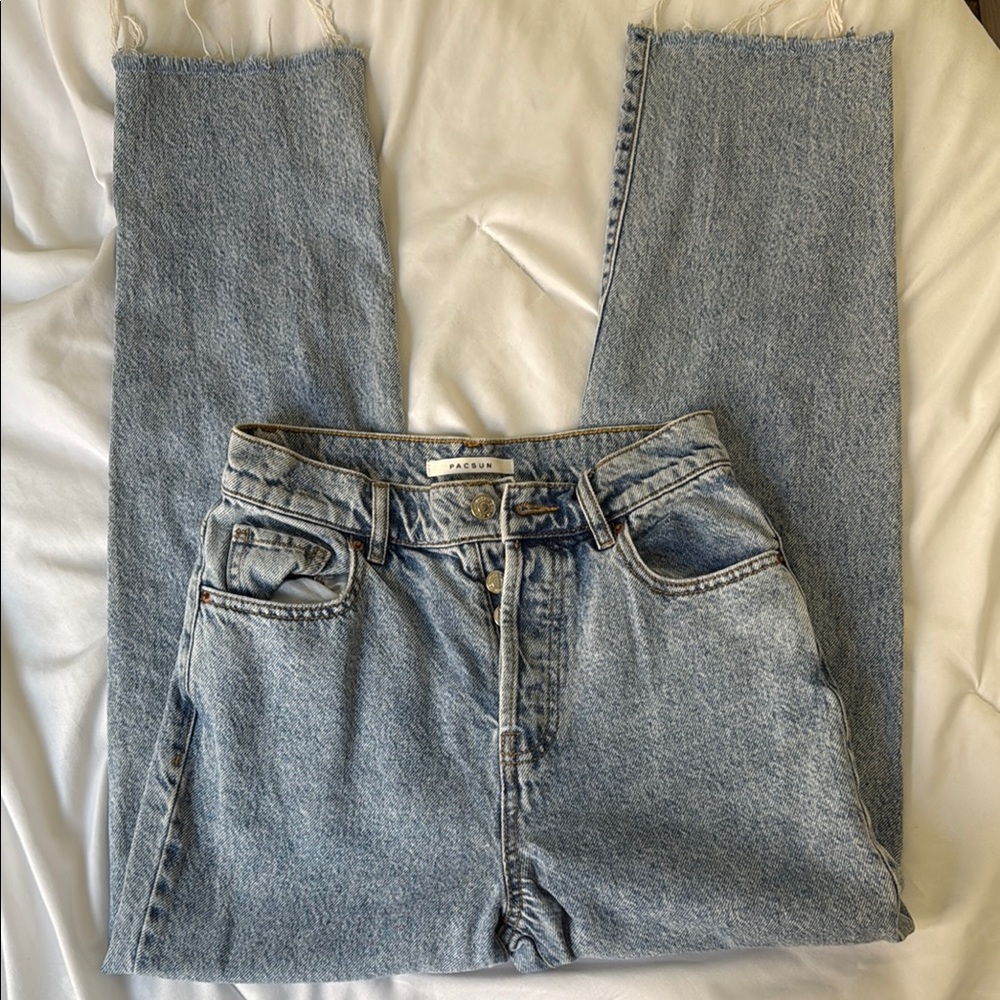 Agolde Light Blue Cropped Jeans